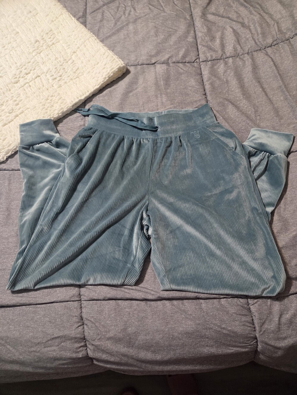 Victoria's Secret Light Teal Velour Lounge Pants Nwt Small Y2K Style!